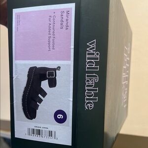 Wild Fable Black Sandals